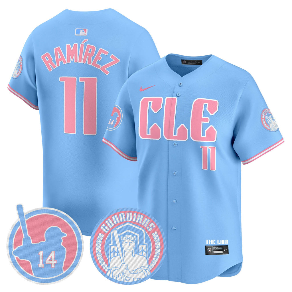 Unisex Cleveland Bubblegum Pink Vapor Premier Limited Jersey