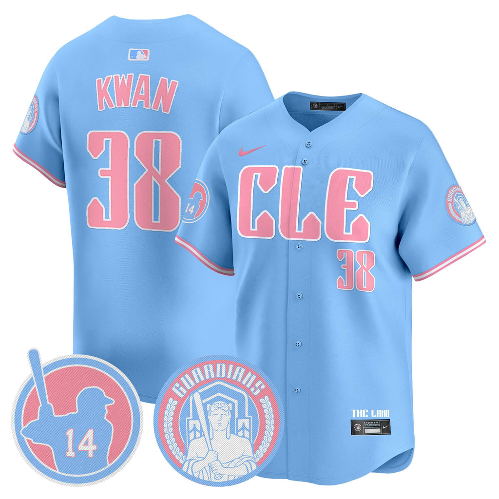 Unisex Cleveland Bubblegum Pink Vapor Premier Limited Jersey