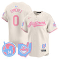 Unisex Cleveland Indians Larry Doby Bubblegum Pink Vapor Premier Limited Jersey