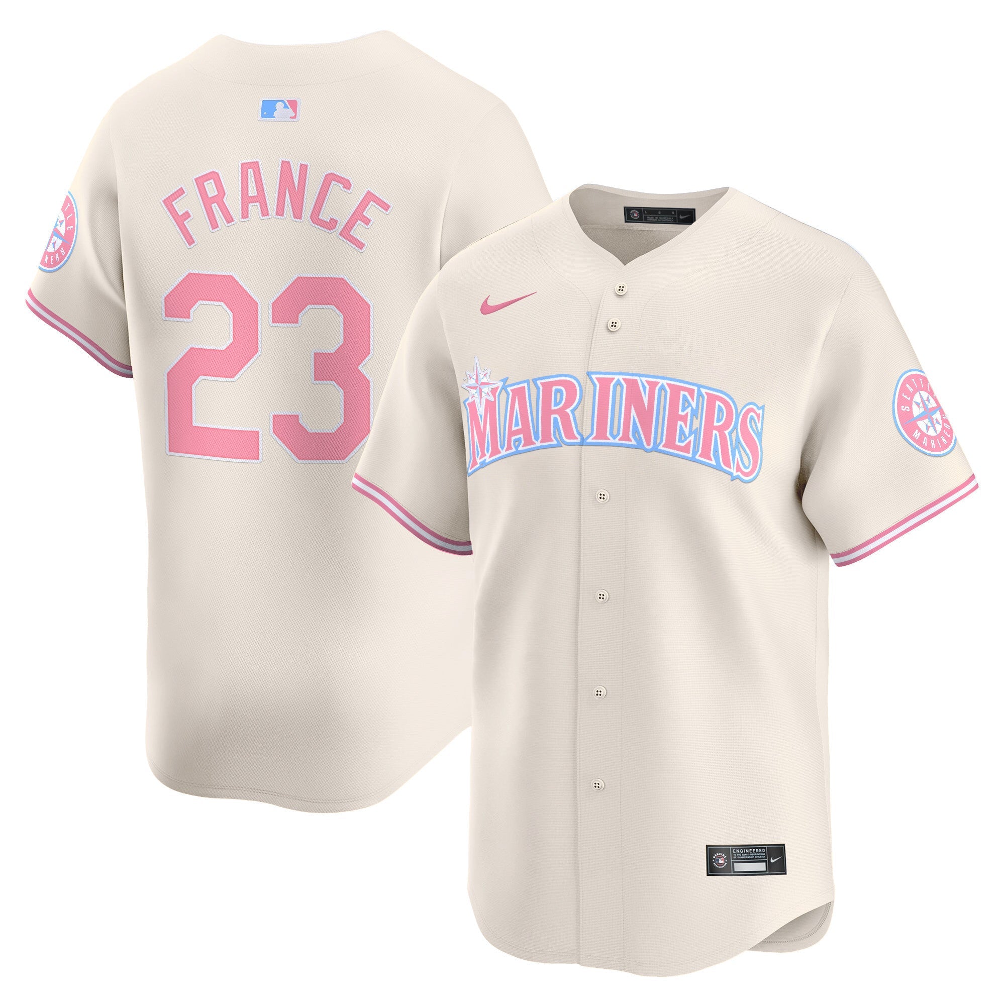 Unisex Seattle Bubblegum Pink Vapor Premier Limited Jersey