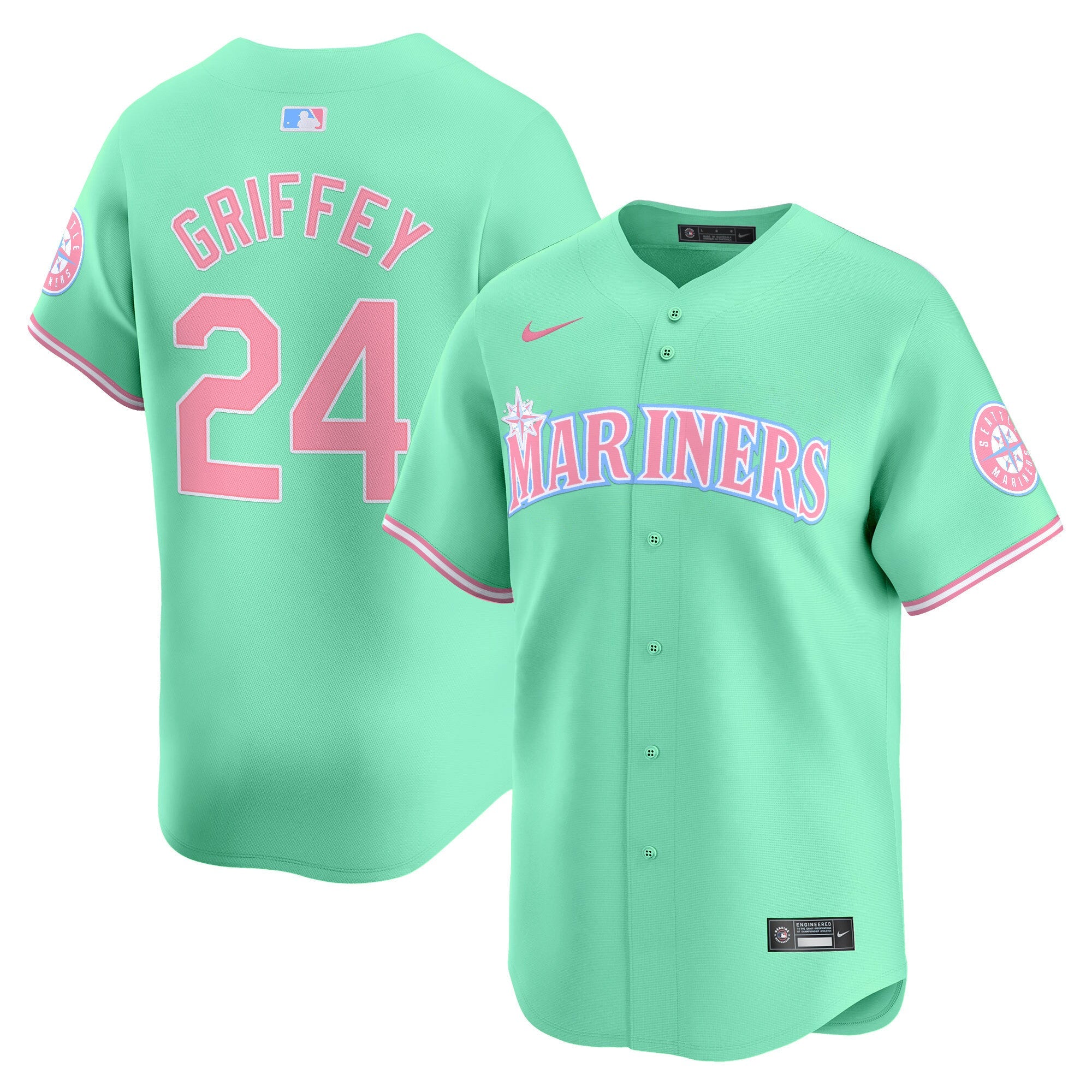 Unisex Seattle Bubblegum Pink Vapor Premier Limited Jersey