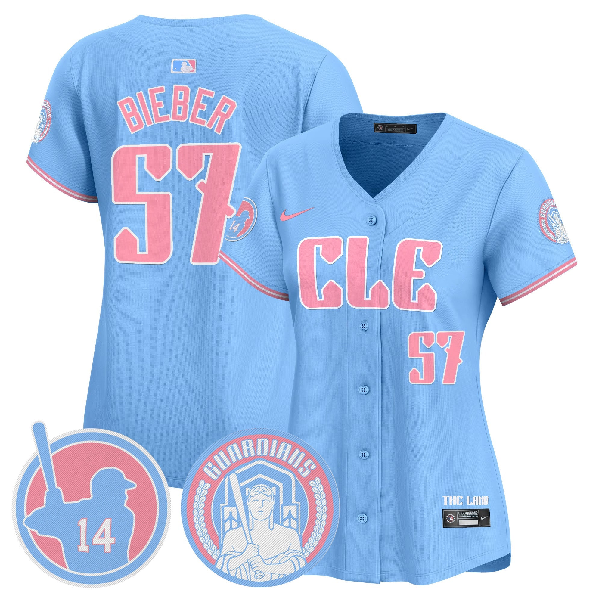 Women’s Cleveland Bubblegum Pink Vapor Premier Limited Jersey