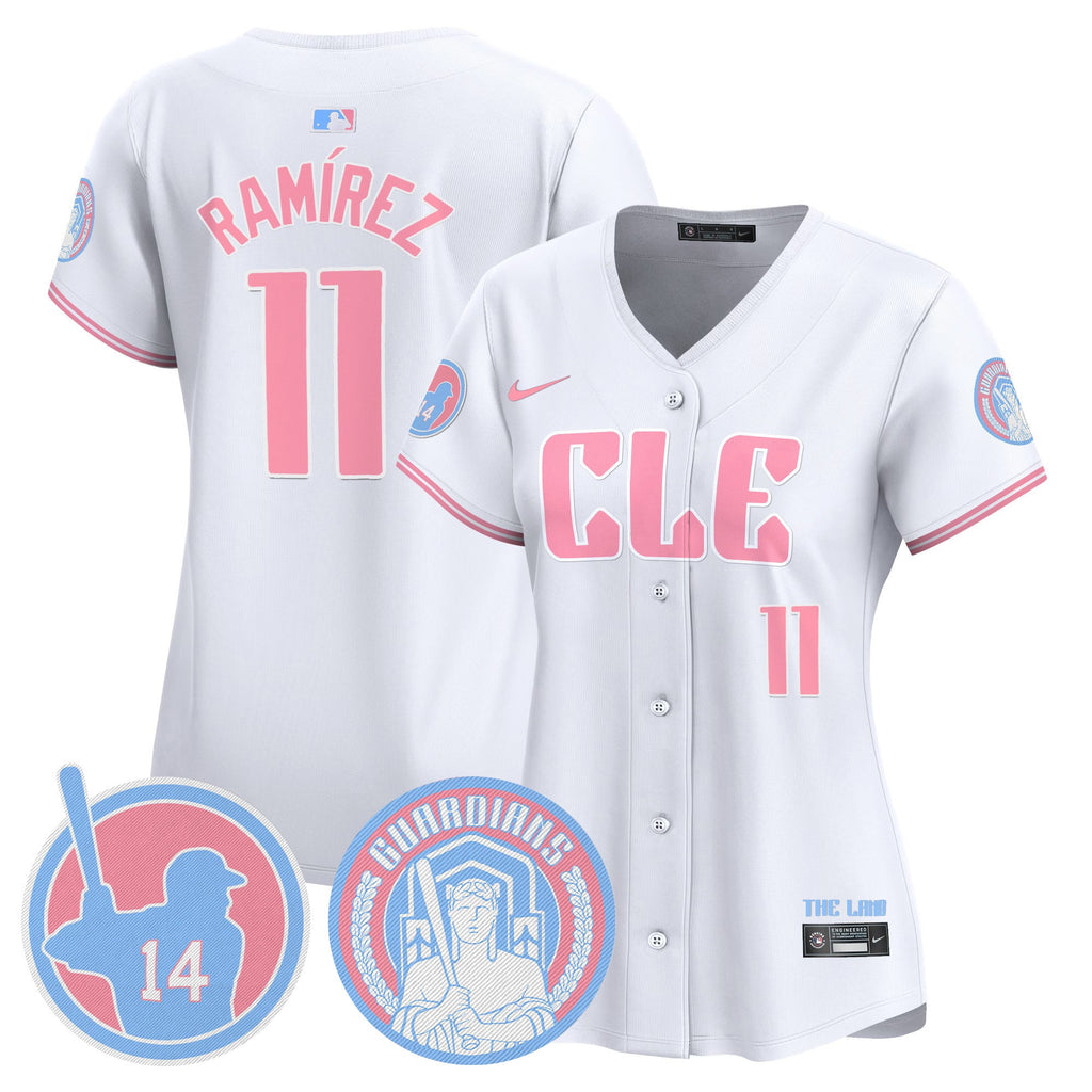 Women’s Cleveland Bubblegum Pink Vapor Premier Limited Jersey