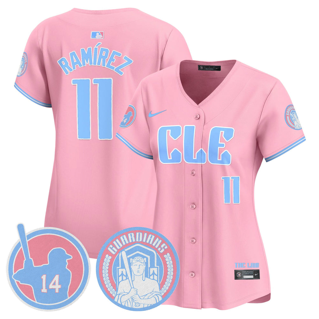 Women’s Cleveland Bubblegum Pink Vapor Premier Limited Jersey