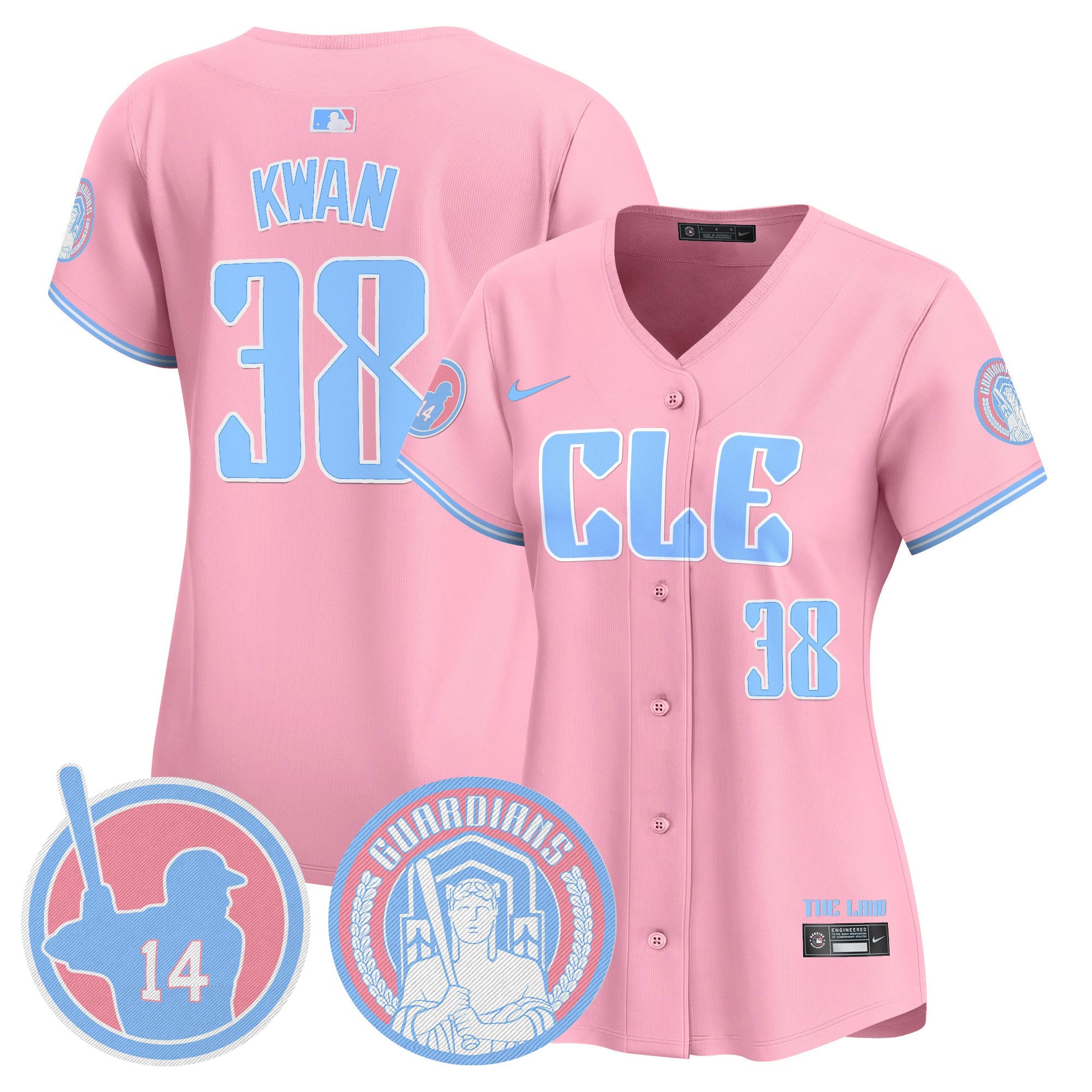 Women’s Cleveland Bubblegum Pink Vapor Premier Limited Jersey