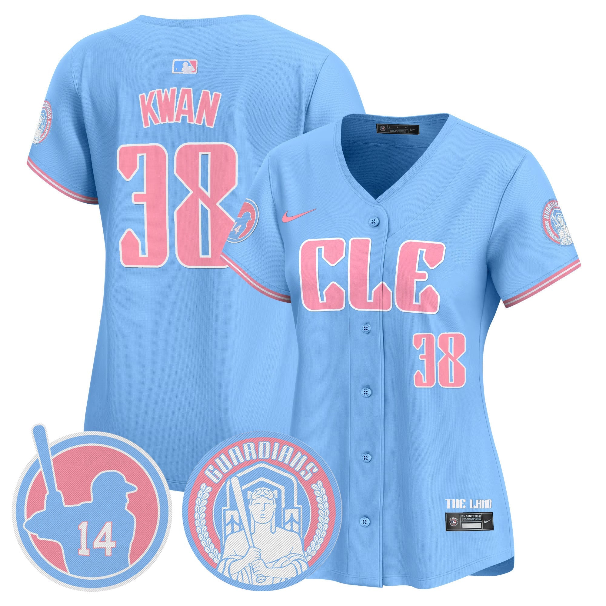 Women’s Cleveland Bubblegum Pink Vapor Premier Limited Jersey