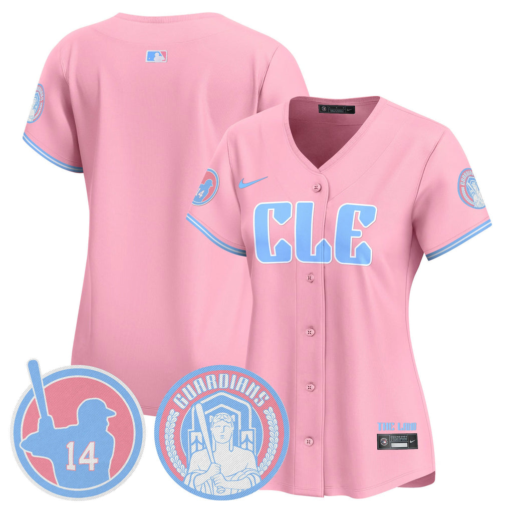Women’s Cleveland Bubblegum Pink Vapor Premier Limited Jersey