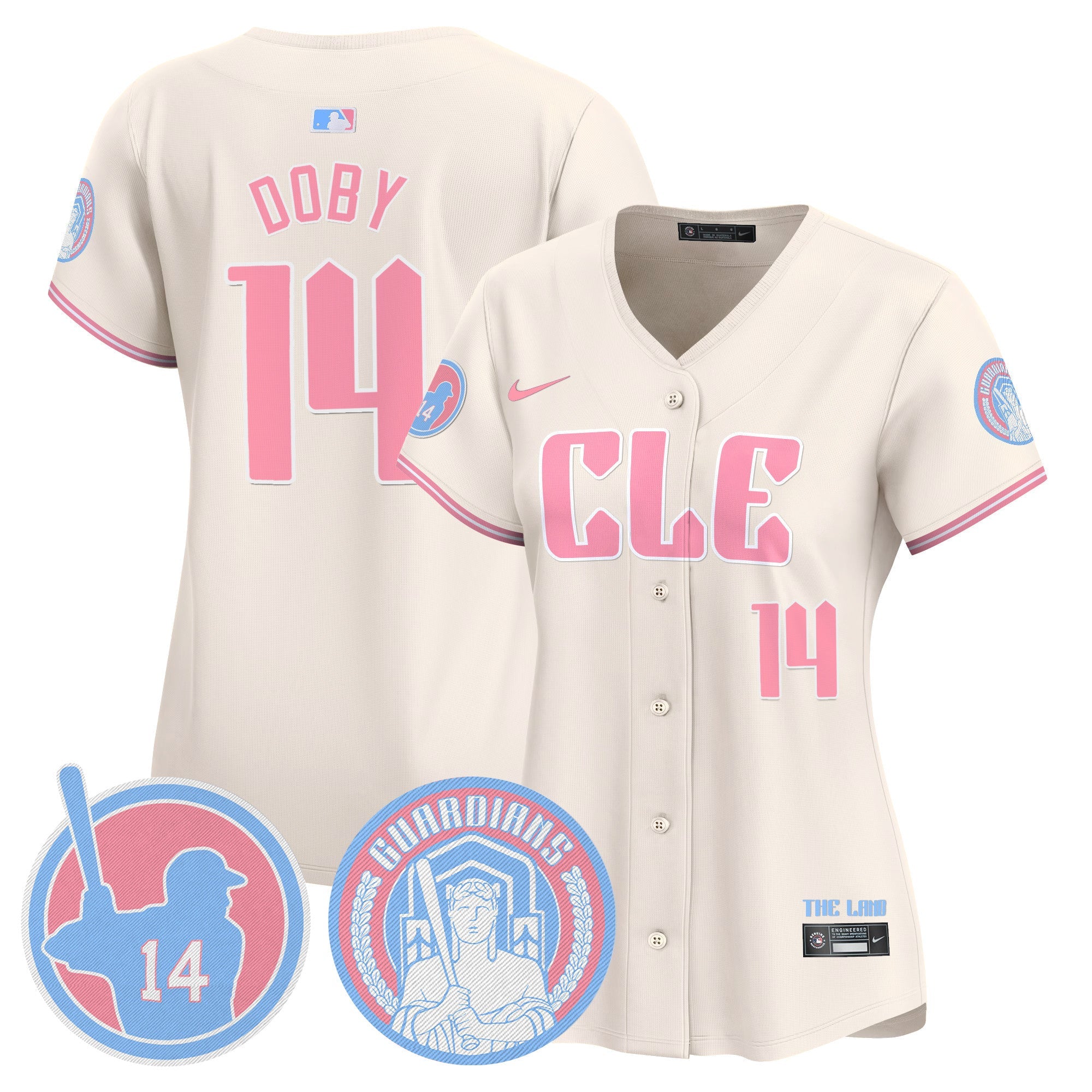 Women’s Cleveland Bubblegum Pink Vapor Premier Limited Jersey
