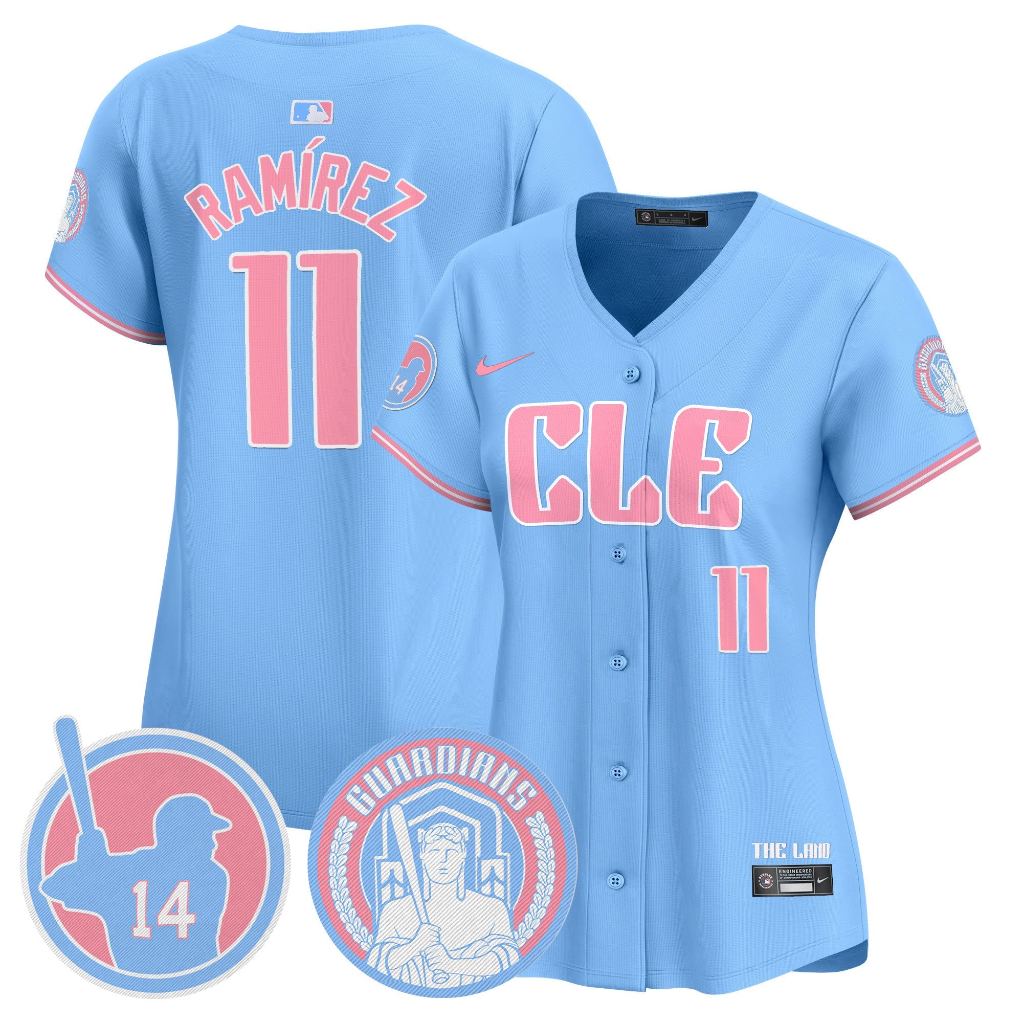 Women’s Cleveland Bubblegum Pink Vapor Premier Limited Jersey