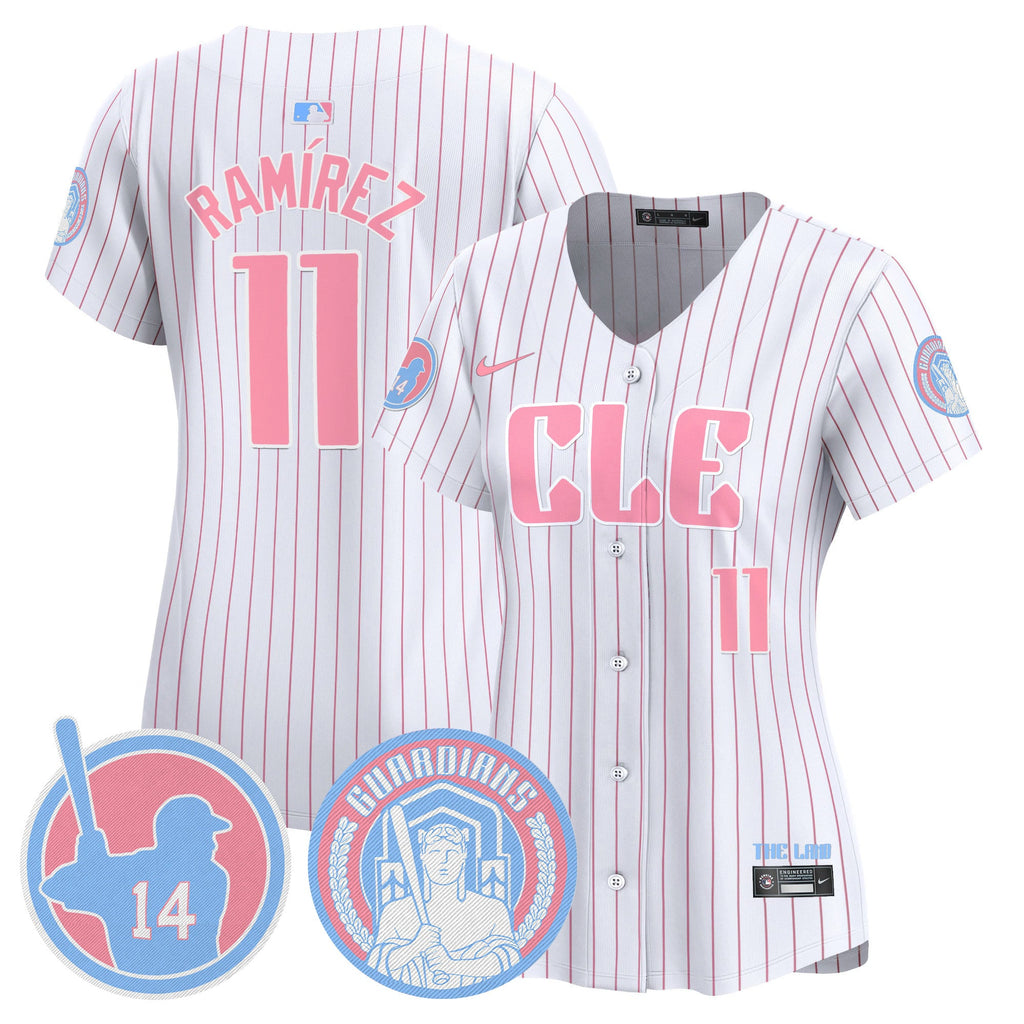 Women’s Cleveland Bubblegum Pink Vapor Premier Limited Jersey