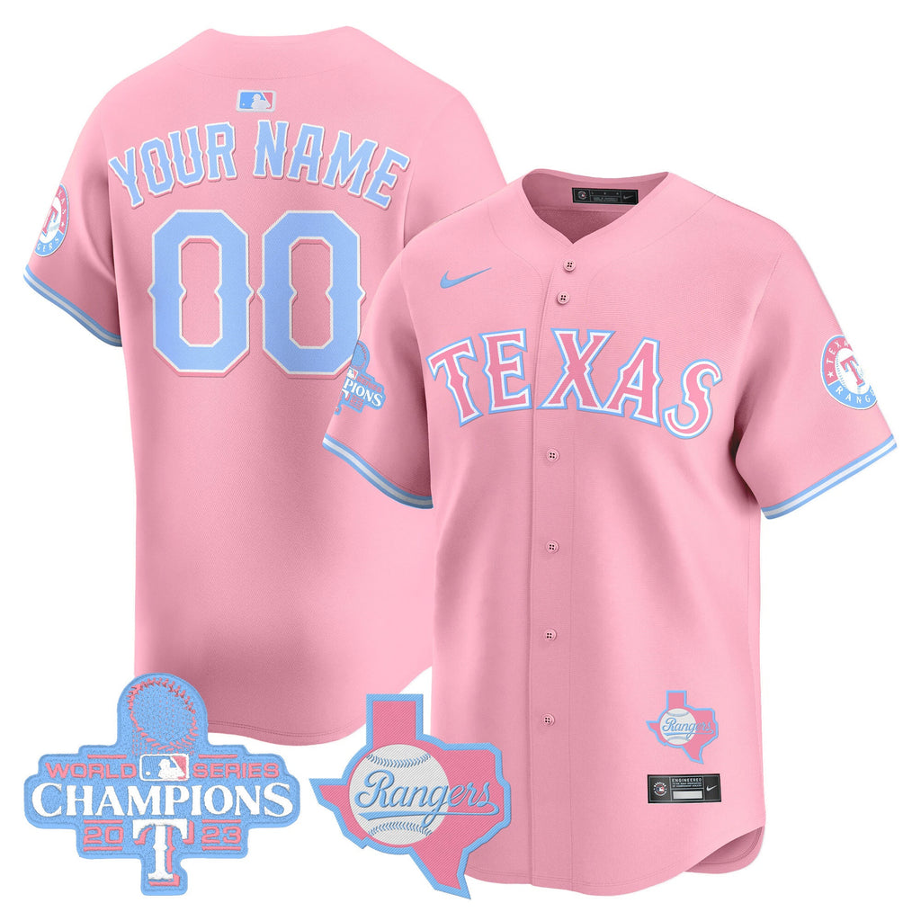 Texas Bubblegum Pink Vapor Premier Limited Custom Jersey