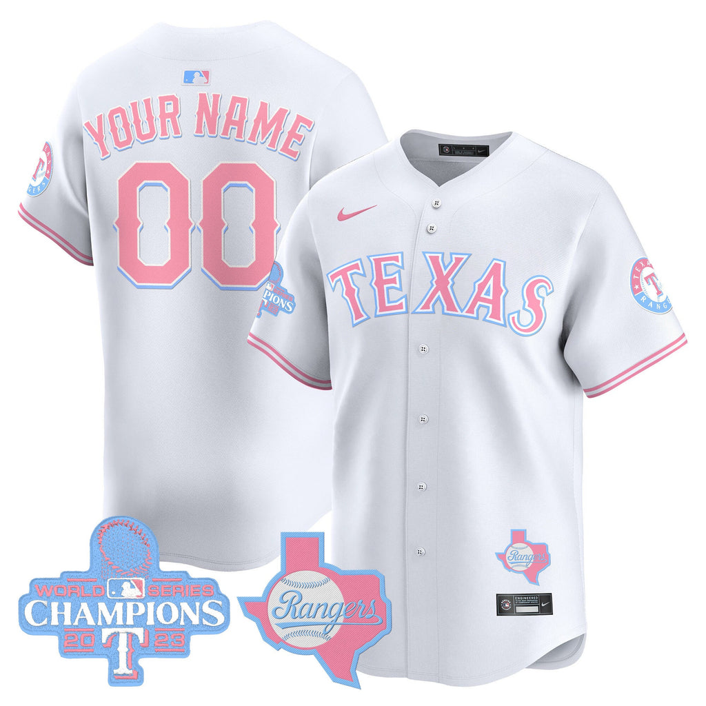 Texas Bubblegum Pink Vapor Premier Limited Custom Jersey