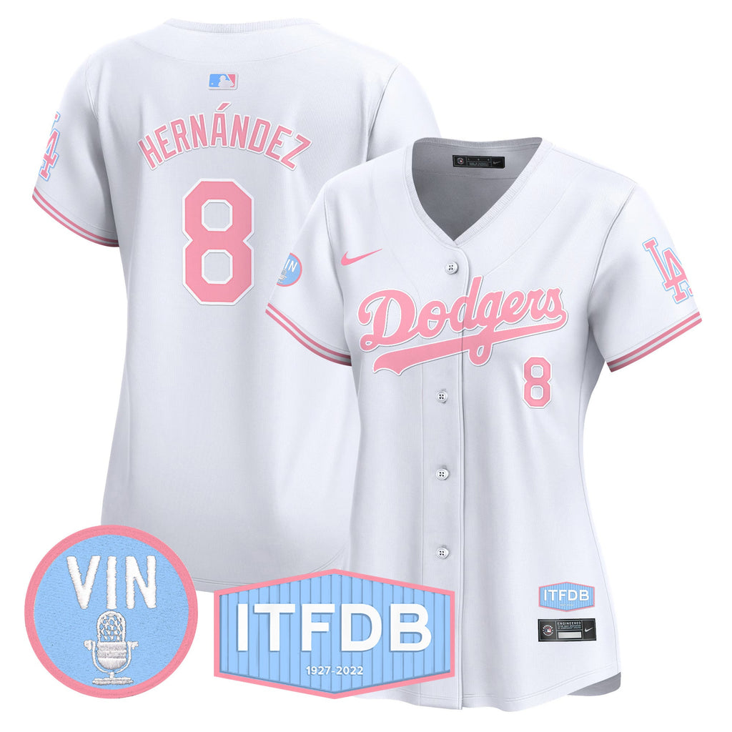 Women’s Vin ITFDB Patch Bubblegum Pink Vapor Premier Limited Jersey