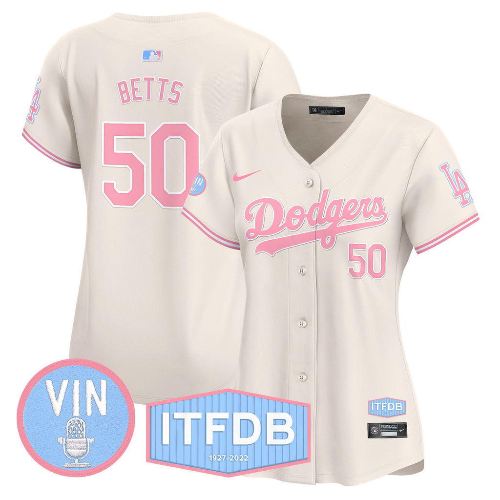 Women’s Vin ITFDB Patch Bubblegum Pink Vapor Premier Limited Jersey