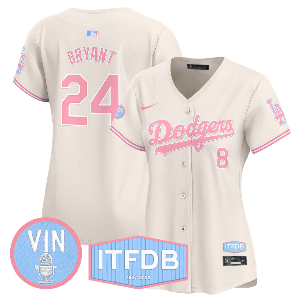 Women’s Vin ITFDB Patch Bubblegum Pink Vapor Premier Limited Jersey