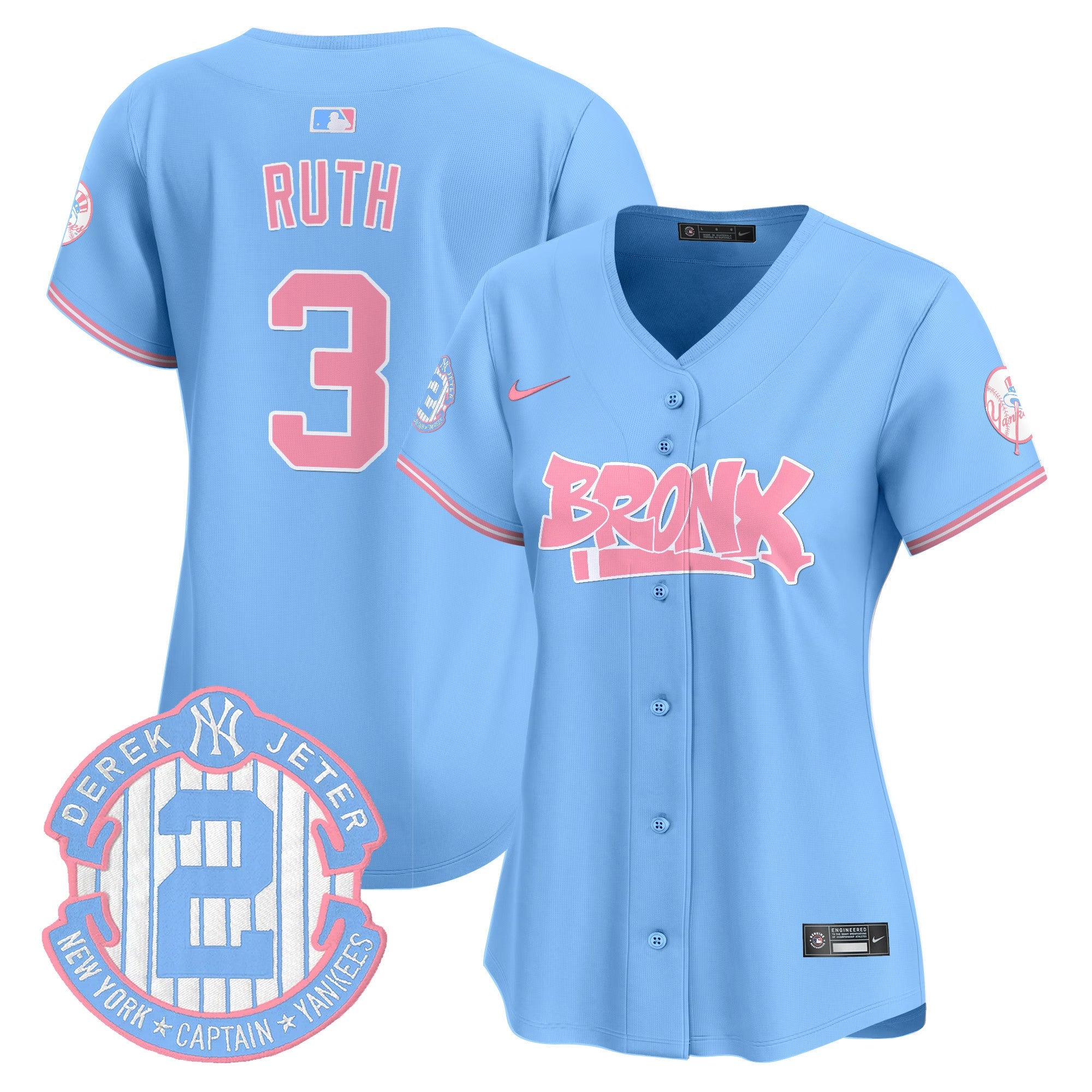Women’s The Bronx Graffiti Bubblegum Pink Vapor Premier Limited Jersey