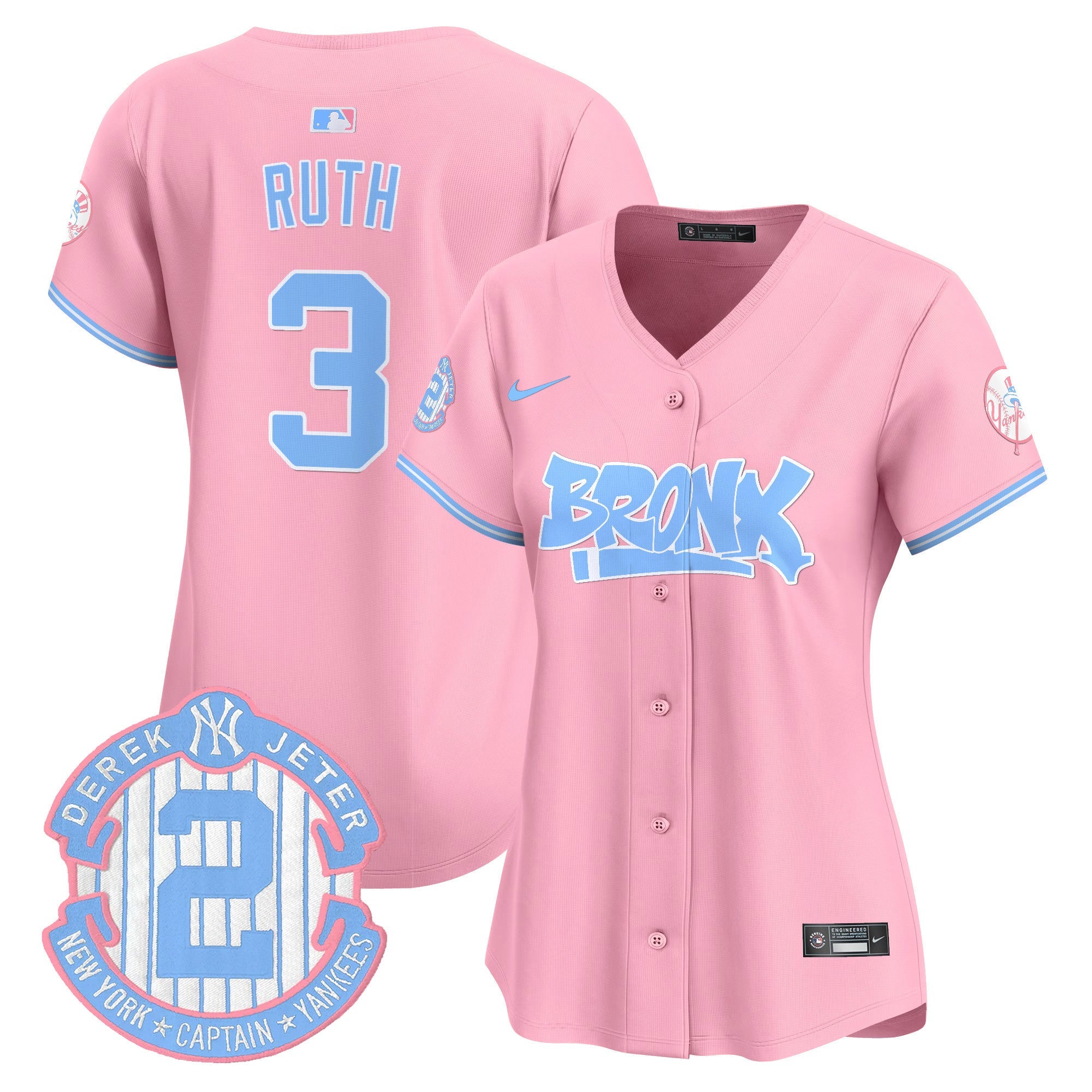 Women’s The Bronx Graffiti Bubblegum Pink Vapor Premier Limited Jersey