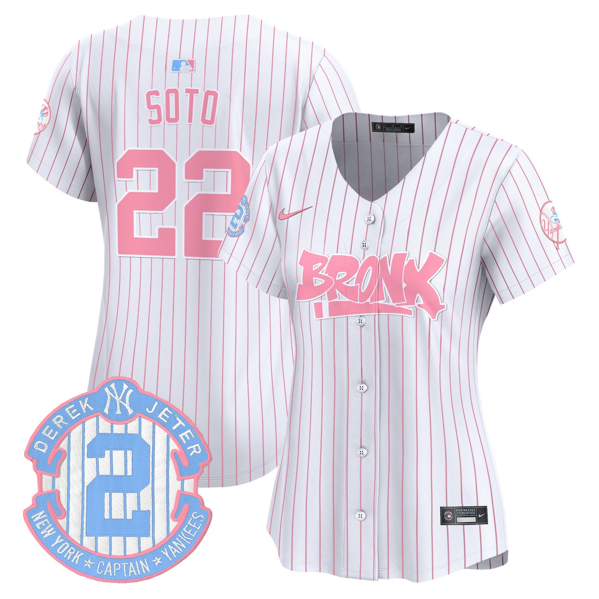 Women’s The Bronx Graffiti Bubblegum Pink Vapor Premier Limited Jersey