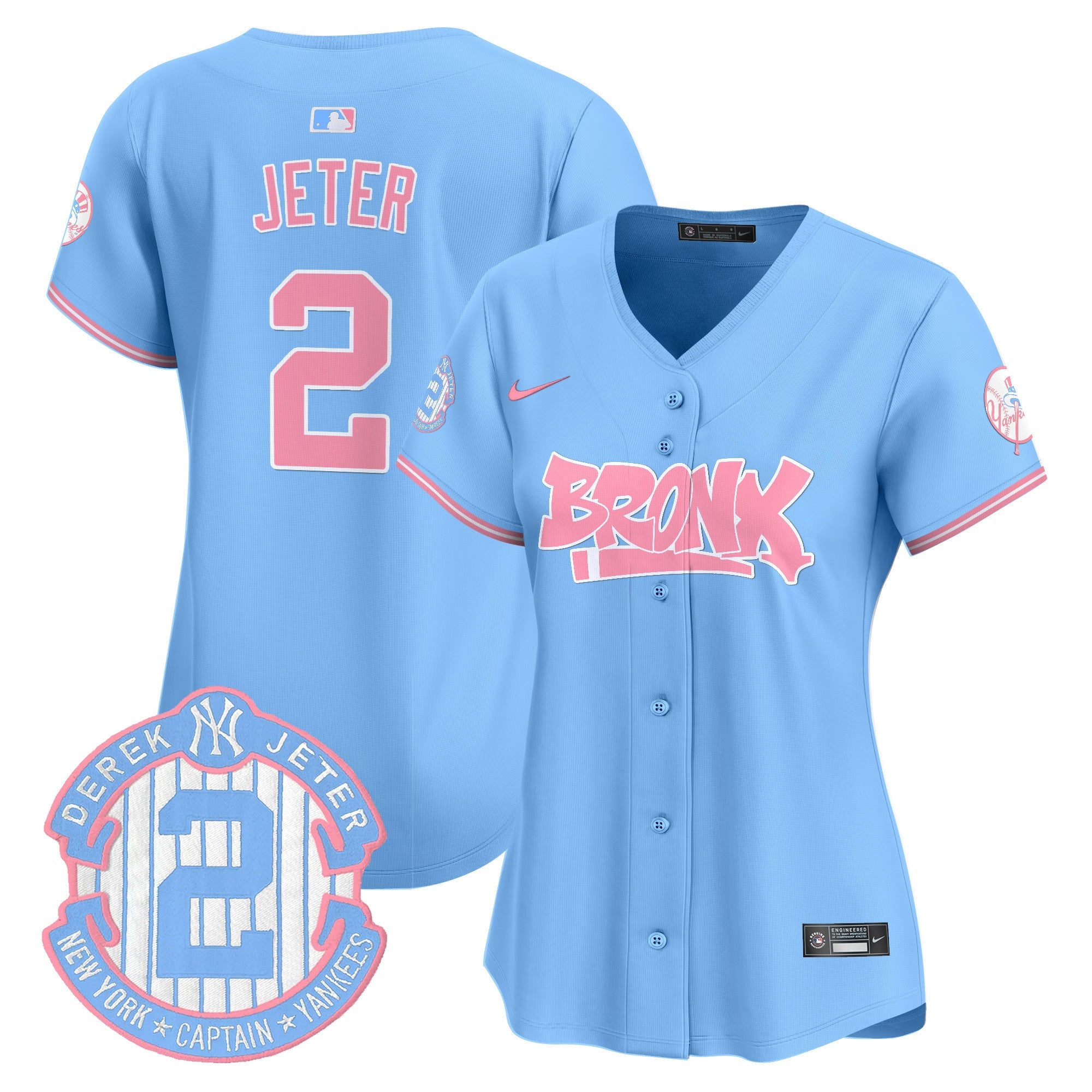 Women’s The Bronx Graffiti Bubblegum Pink Vapor Premier Limited Jersey
