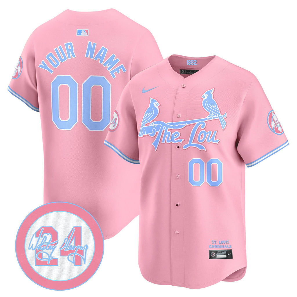 St. Louis Bubblegum Pink Vapor Premier Limited Custom Jersey
