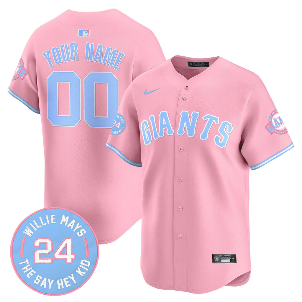 San Francisco Bubblegum Pink Vapor Premier Limited Custom Jersey