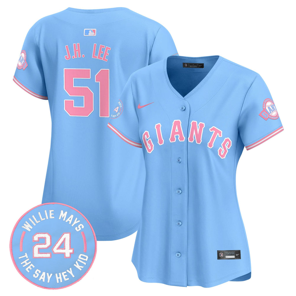 Women’s Unisex San Francisco Bubblegum Pink Vapor Premier Limited Jersey