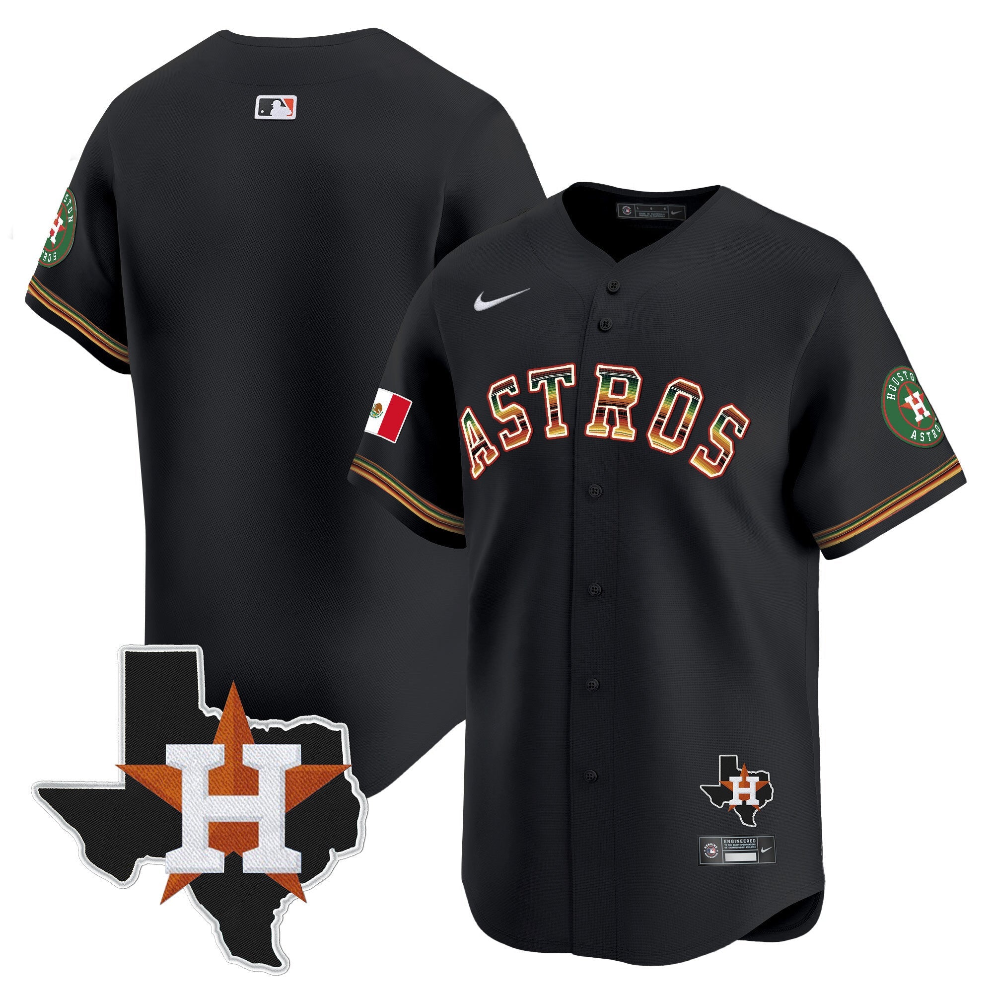 Men’s Houston Mexico Traditional Style Vapor Premier Limited Jersey