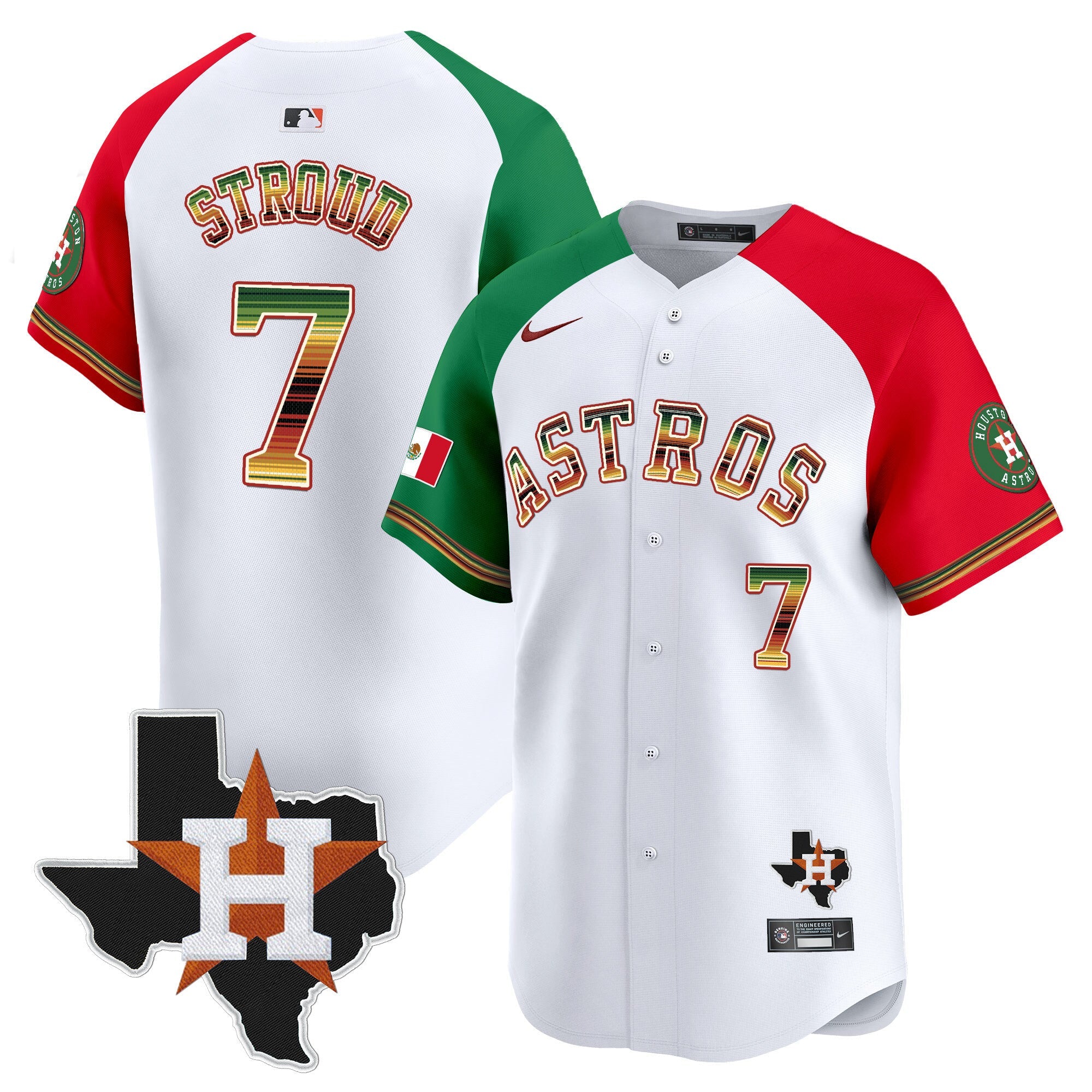 Men’s Houston Mexico Traditional Style Vapor Premier Limited Jersey