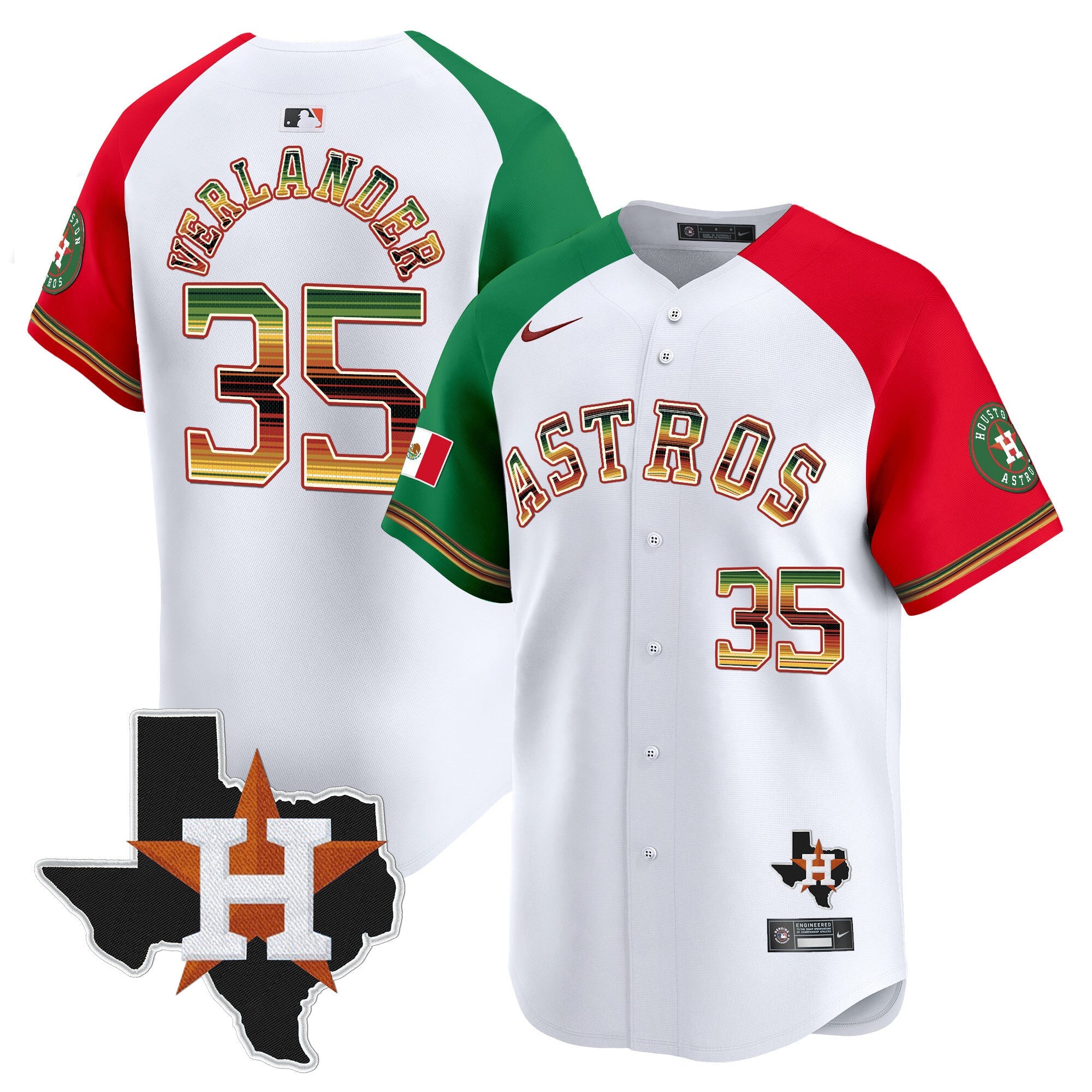 Men’s Houston Mexico Traditional Style Vapor Premier Limited Jersey
