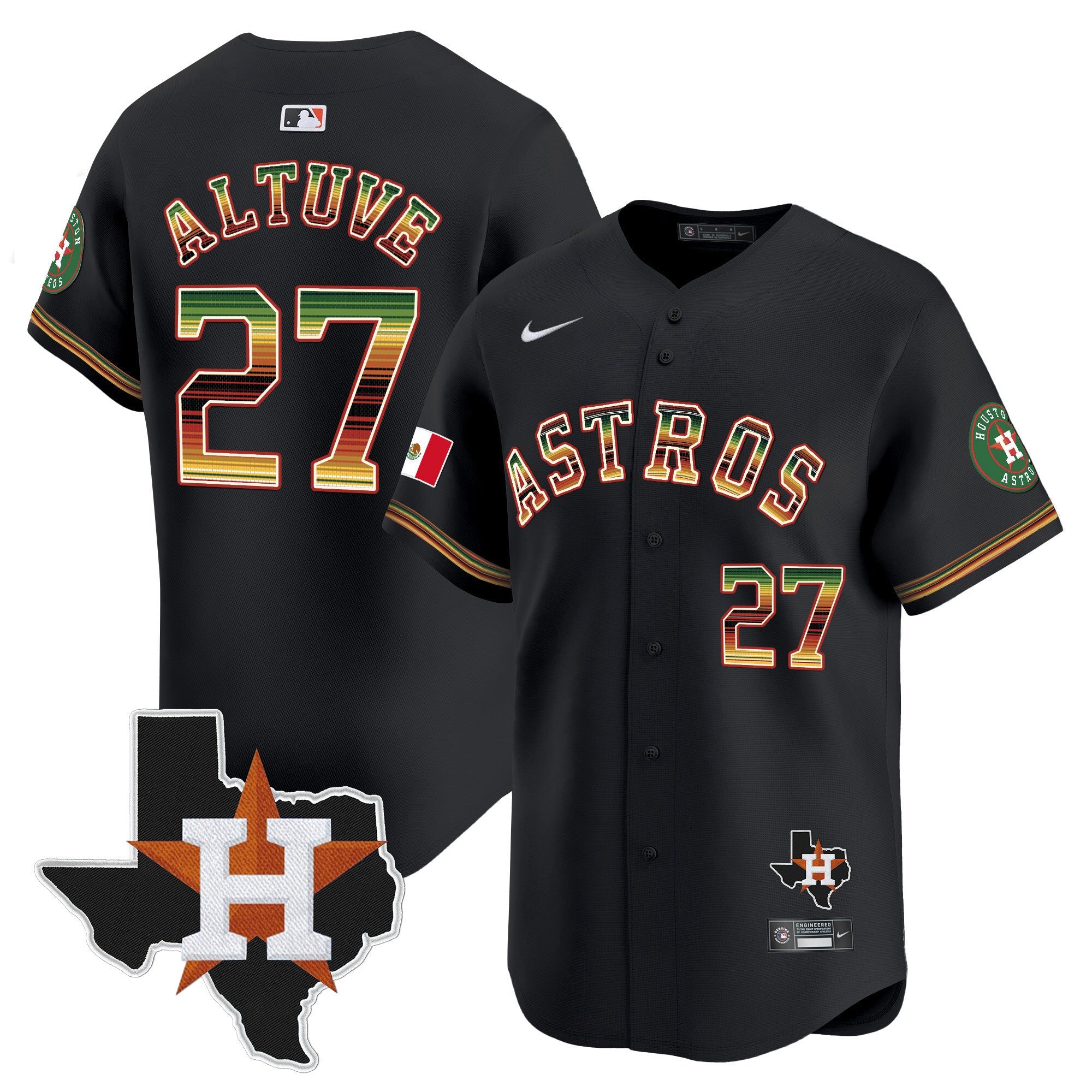 Men’s Houston Mexico Traditional Style Vapor Premier Limited Jersey