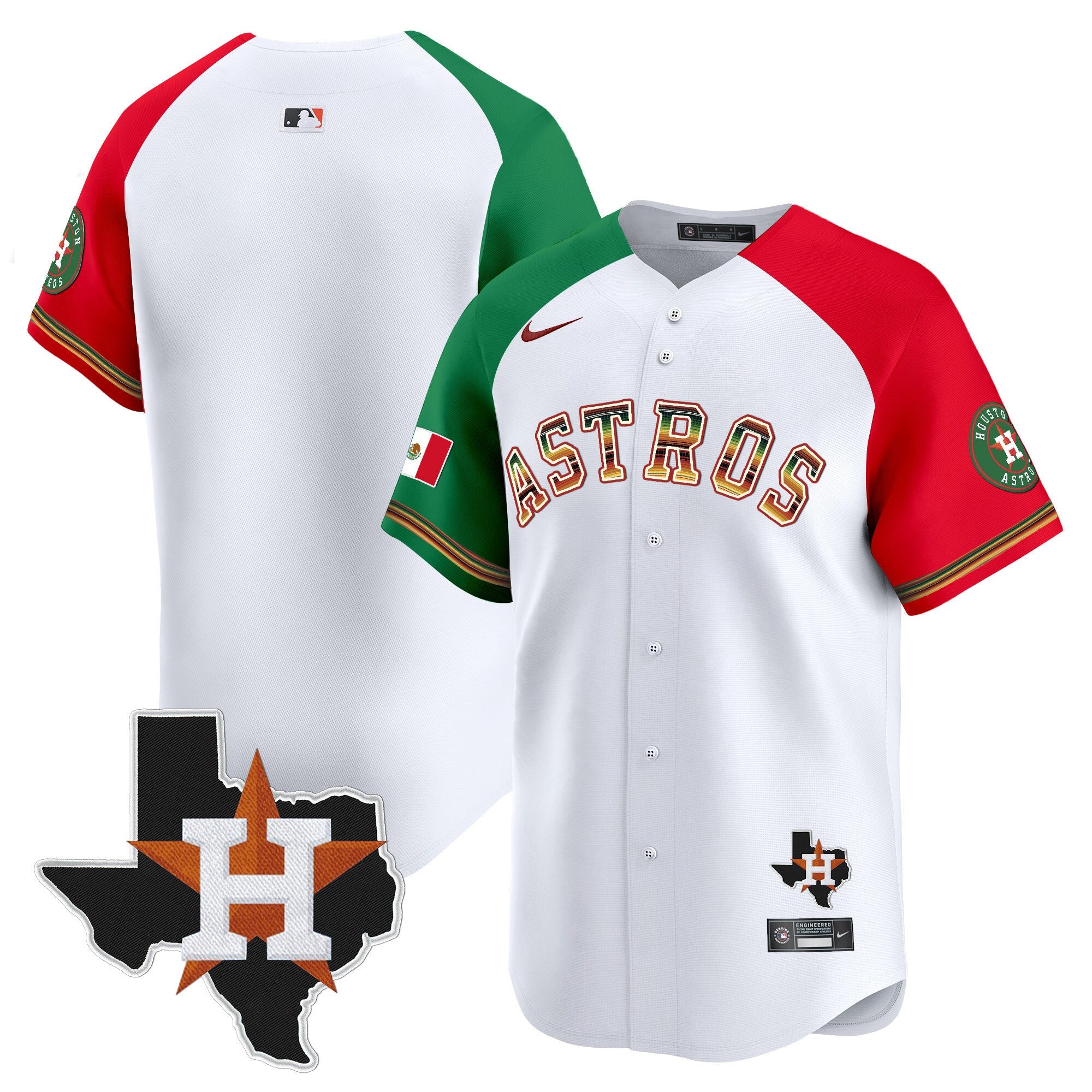 Men’s Houston Mexico Traditional Style Vapor Premier Limited Jersey