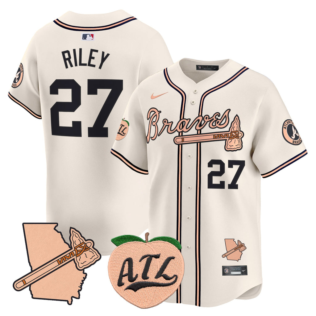 Men’s Atlanta Peach Vapor Premier Limited Jersey
