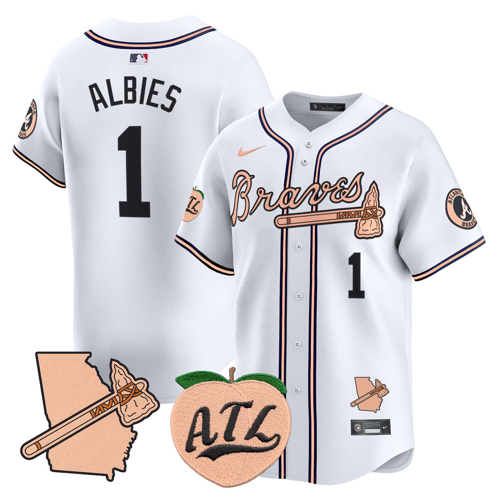 Men’s Atlanta Peach Vapor Premier Limited Jersey