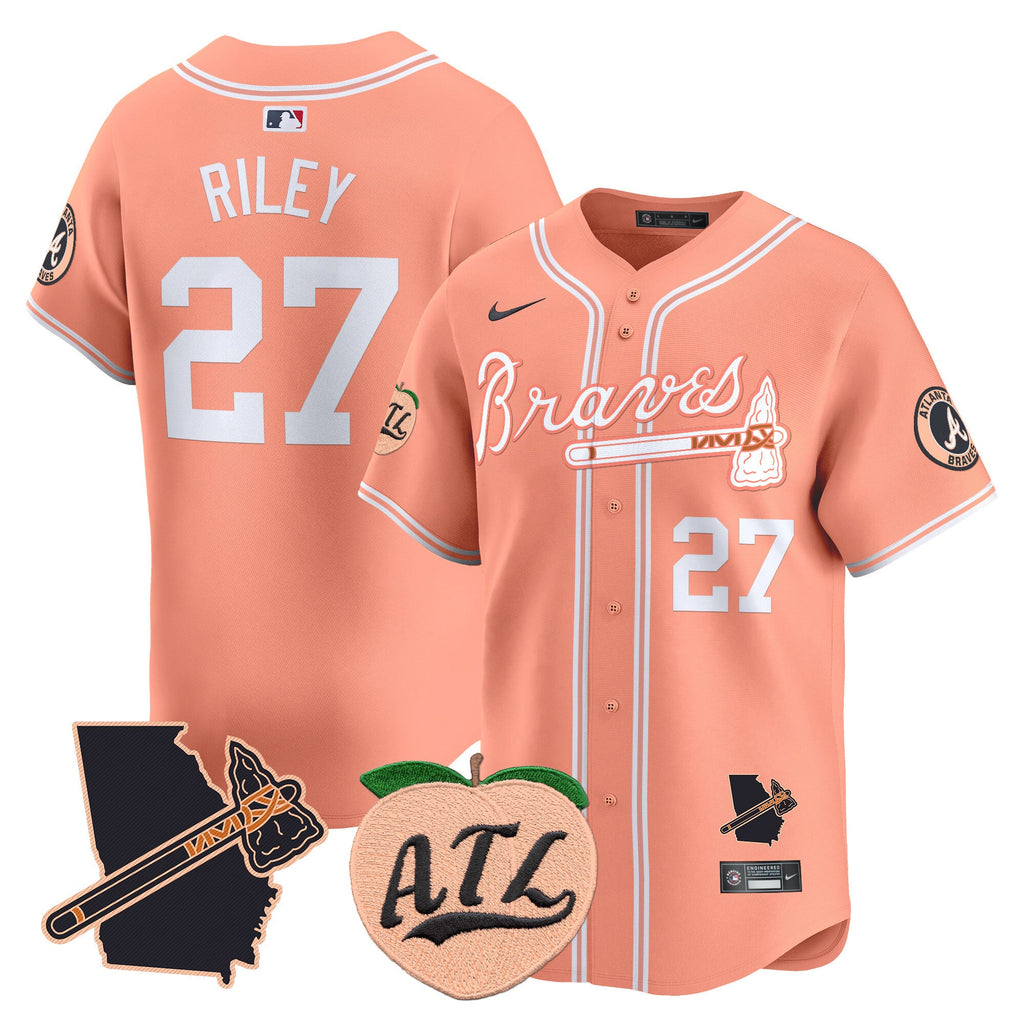 Men’s Atlanta Peach Vapor Premier Limited Jersey