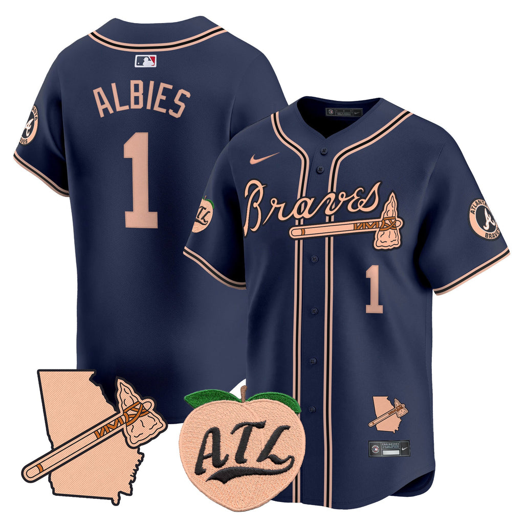 Men’s Atlanta Peach Vapor Premier Limited Jersey