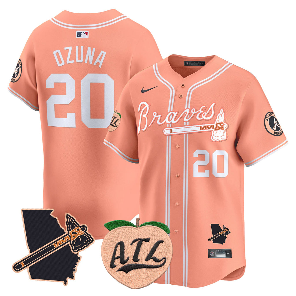 Men’s Atlanta Peach Vapor Premier Limited Jersey