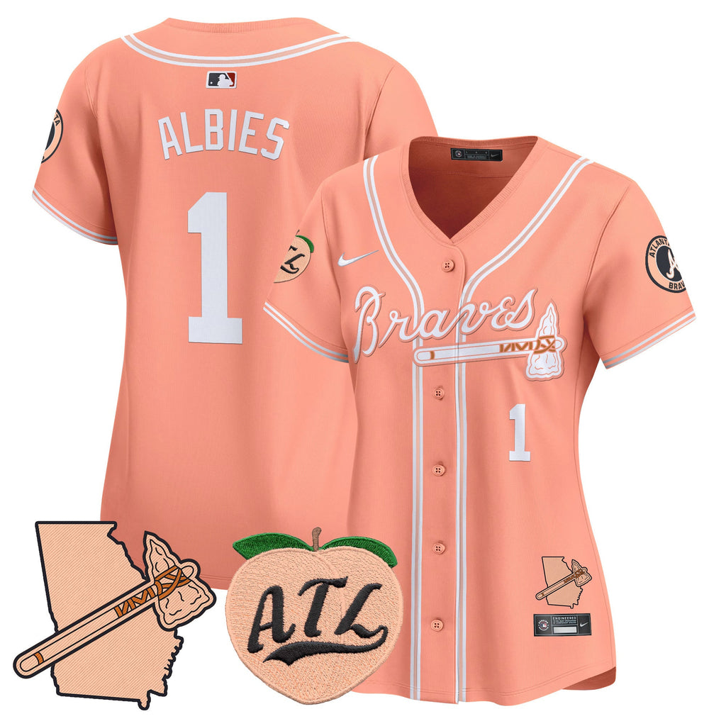 Women’s Atlanta Peach Vapor Premier Limited Jersey