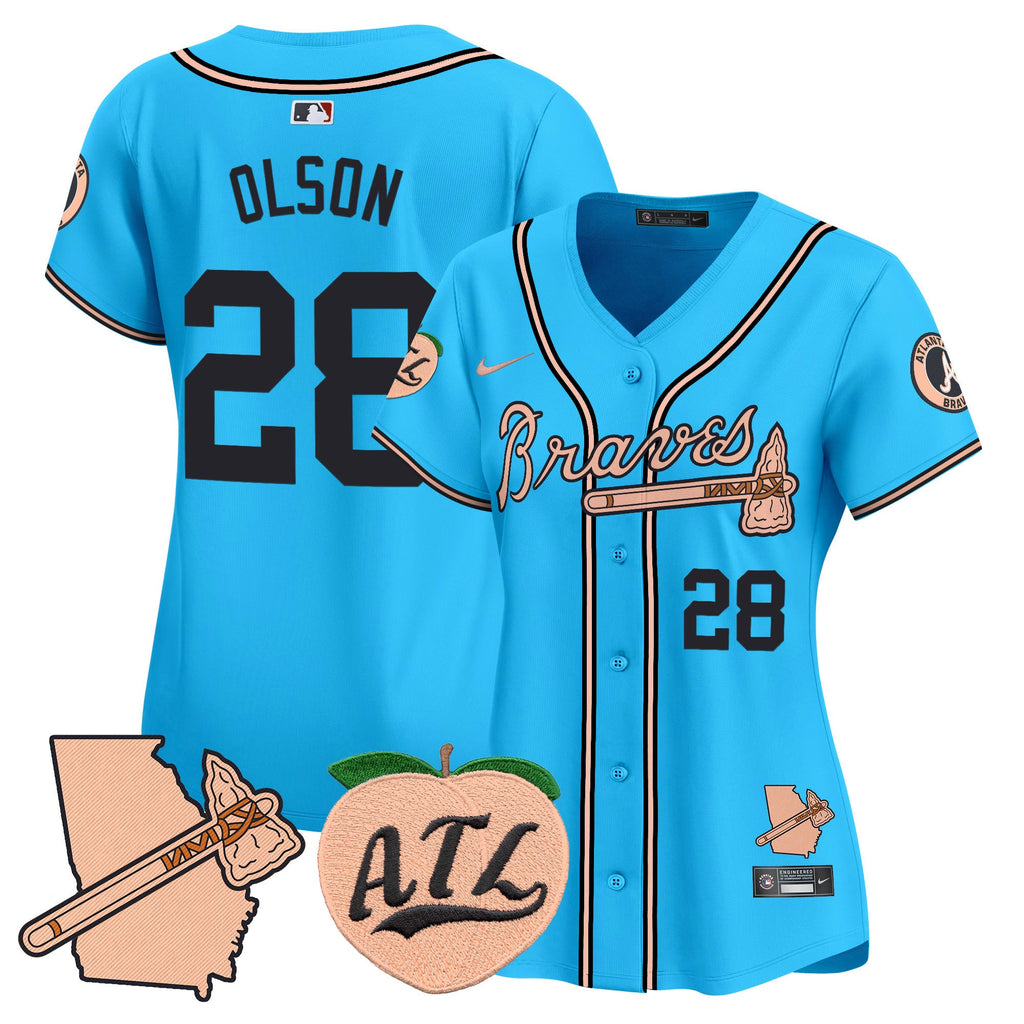 Women’s Atlanta Peach Vapor Premier Limited Jersey