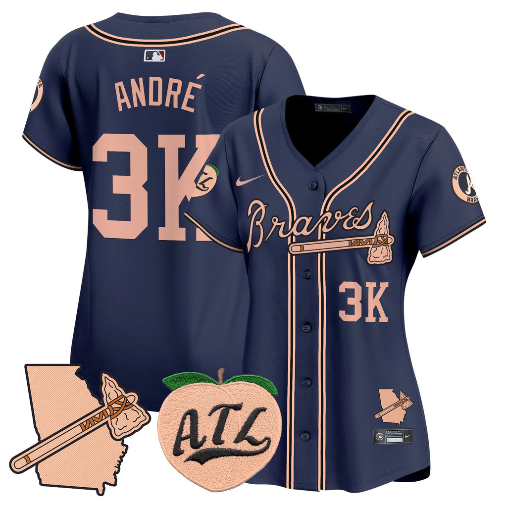 Women’s Atlanta Peach Vapor Premier Limited Jersey