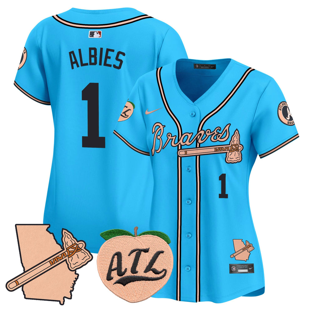 Women’s Atlanta Peach Vapor Premier Limited Jersey