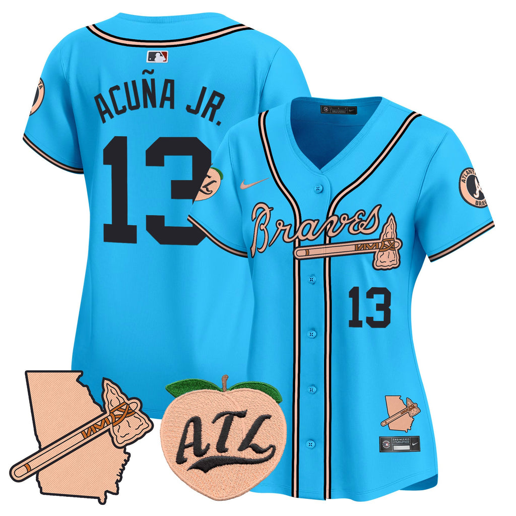 Women’s Atlanta Peach Vapor Premier Limited Jersey