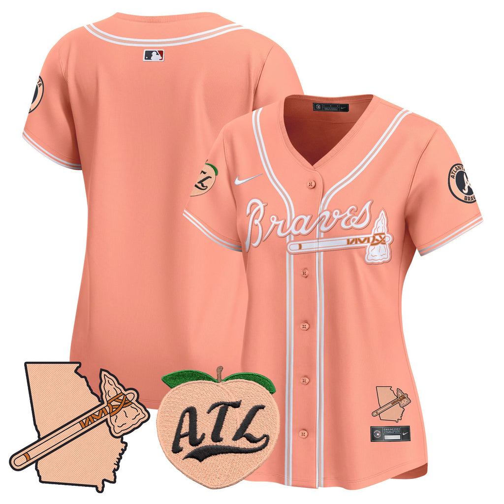 Women’s Atlanta Peach Vapor Premier Limited Jersey