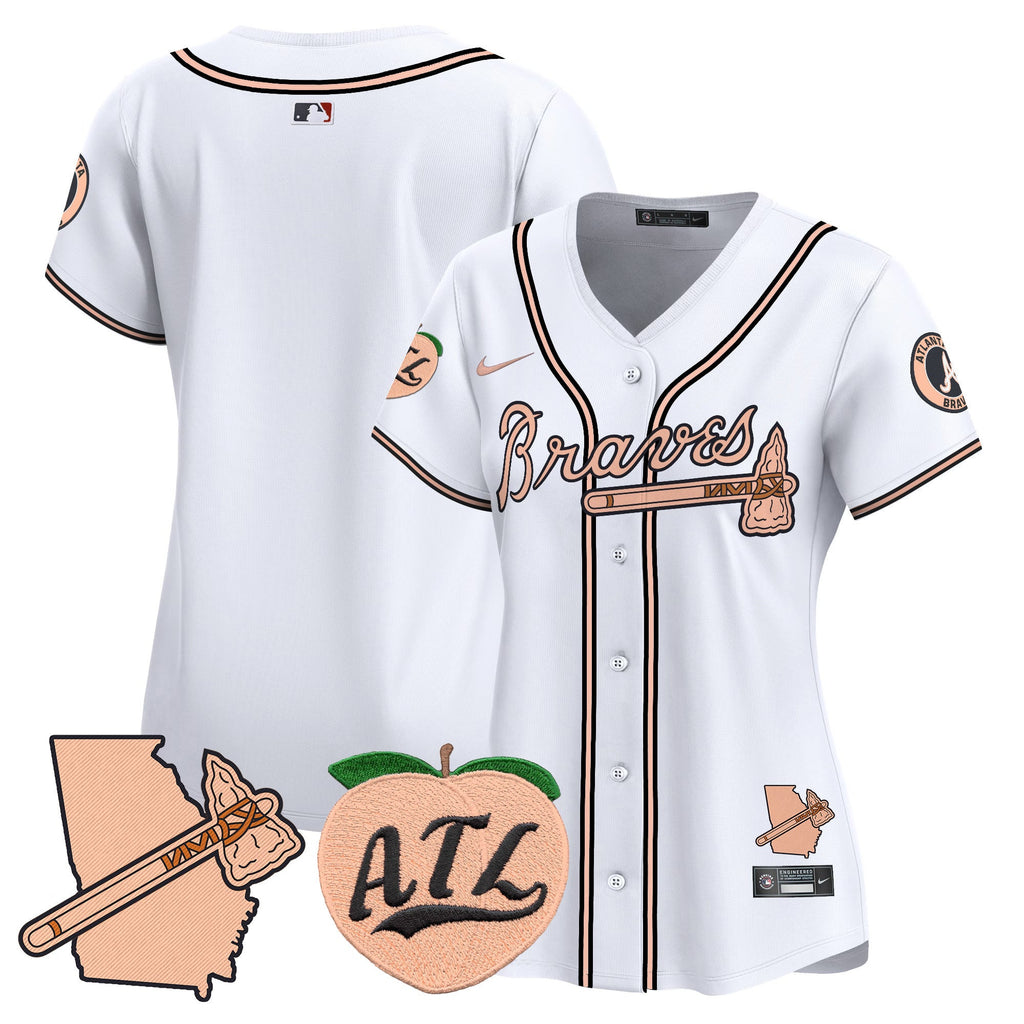 Women’s Atlanta Peach Vapor Premier Limited Jersey