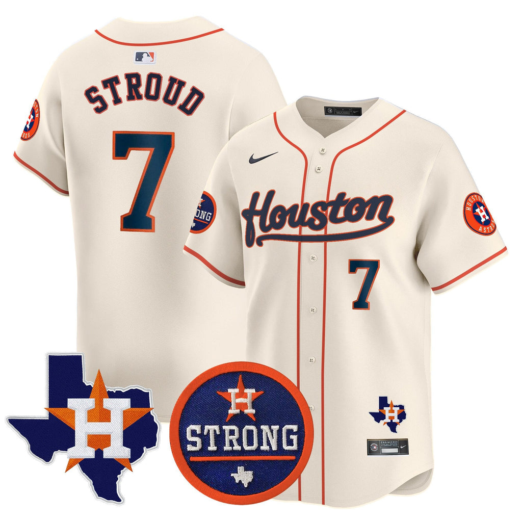Men’s “Houston Strong” Patch Vapor Premier Limited Jersey