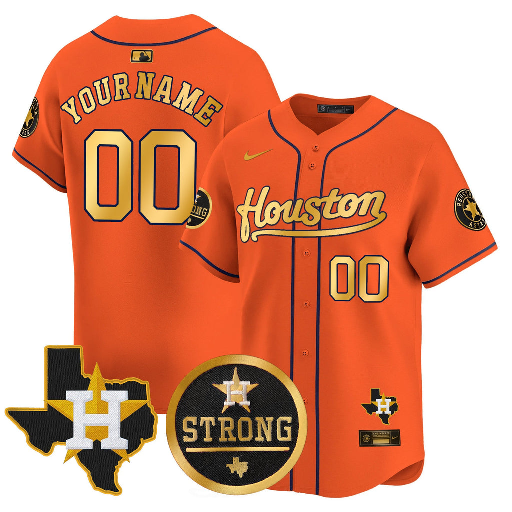 “Houston Strong” Patch Vapor Premier Limited Custom Jersey