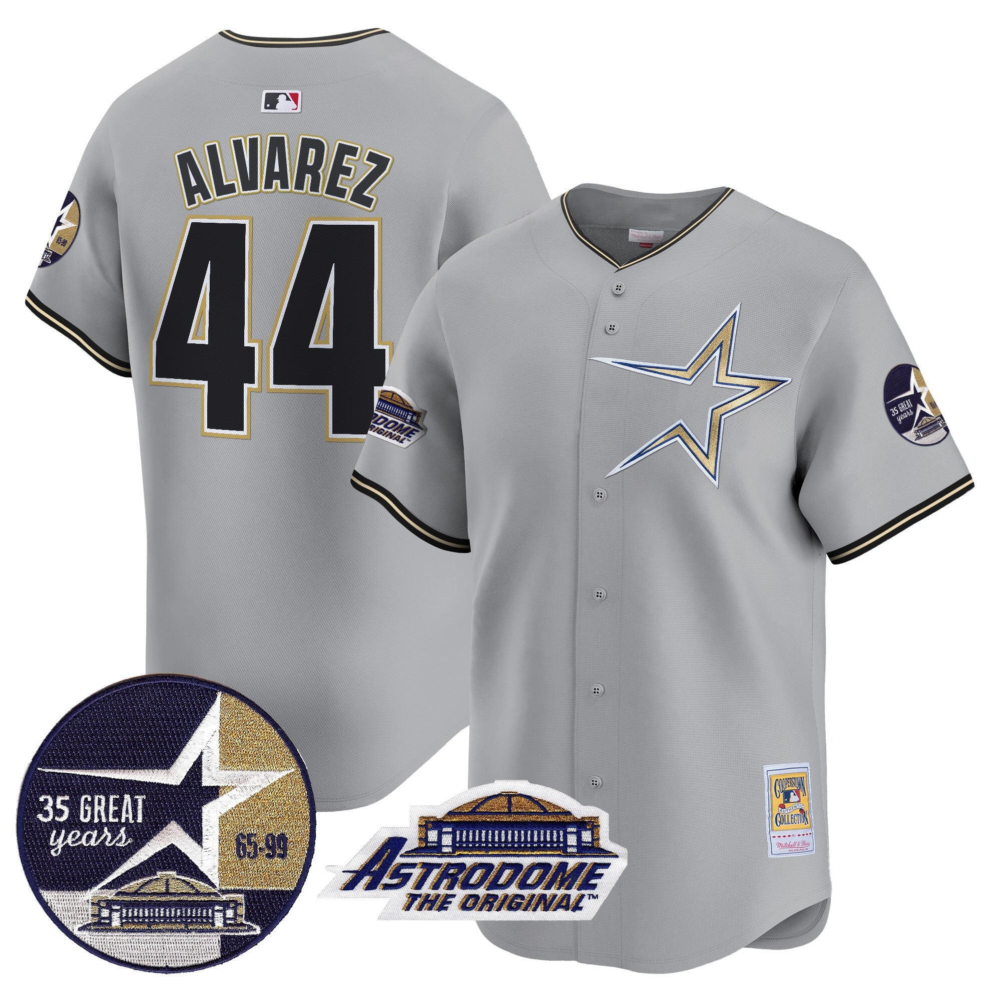 Men’s 1999 Throwback 35th & Astrodome Patch Vapor Premier Limited Jersey