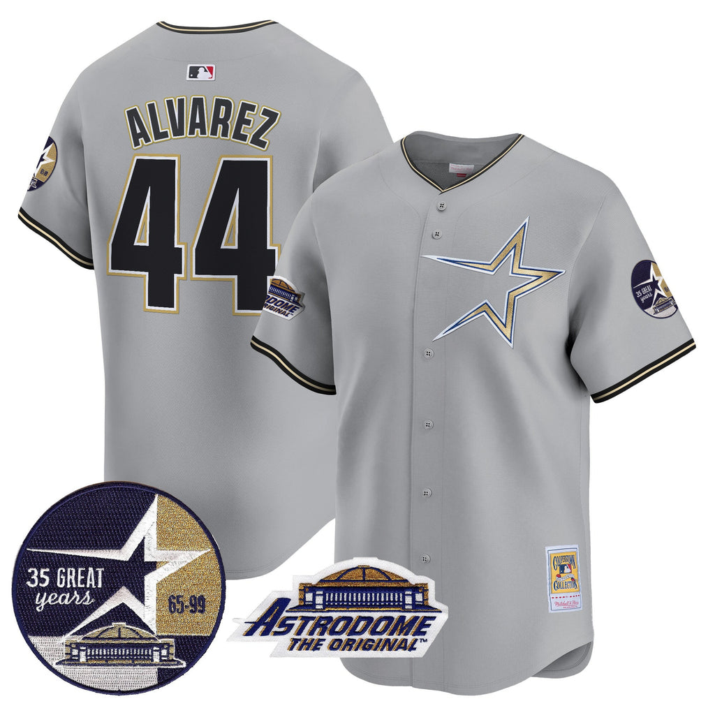 Men’s 1999 Throwback 35th & Astrodome Patch Vapor Premier Limited Jersey