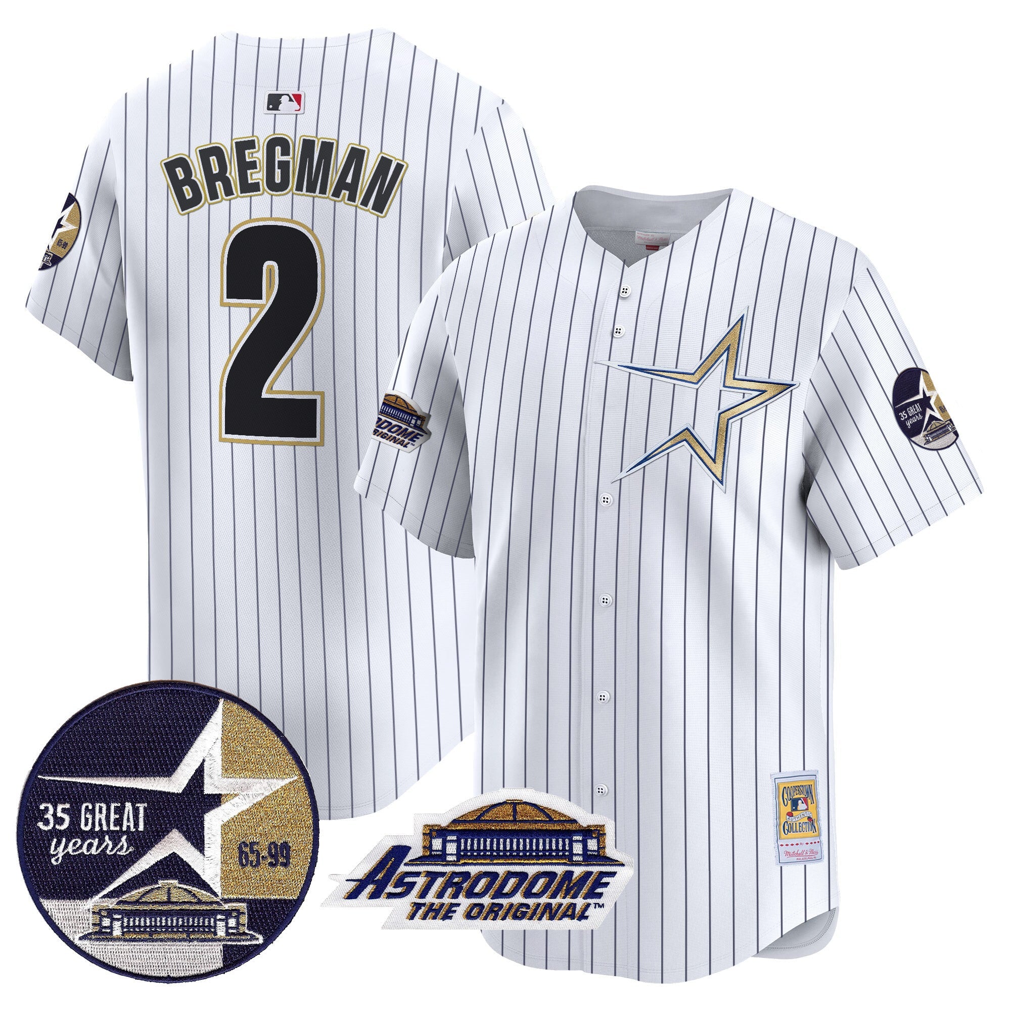 Men’s 1999 Throwback 35th & Astrodome Patch Vapor Premier Limited Jersey