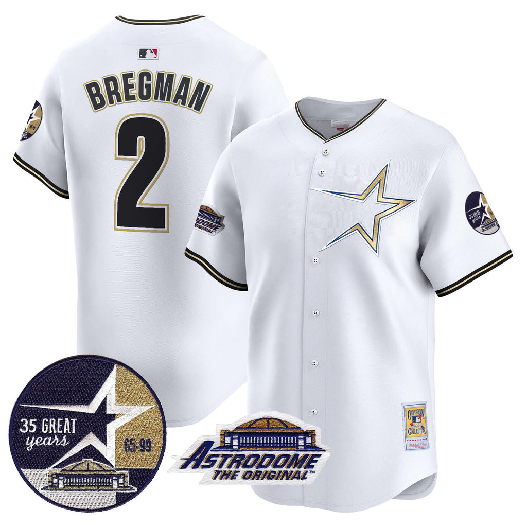Men’s 1999 Throwback 35th & Astrodome Patch Vapor Premier Limited Jersey
