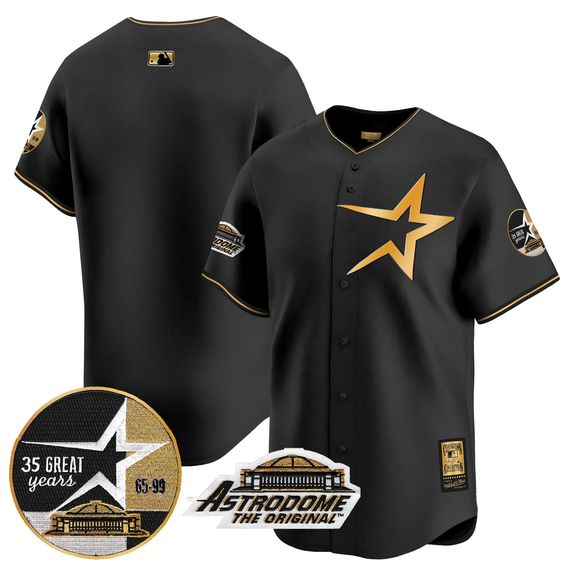 Men’s 1999 Throwback 35th & Astrodome Patch Vapor Premier Limited Jersey